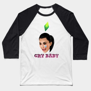 KIM CRY MEME Baseball T-Shirt